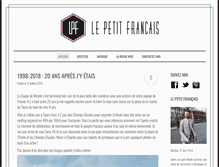 Tablet Screenshot of le-petit-francais.com